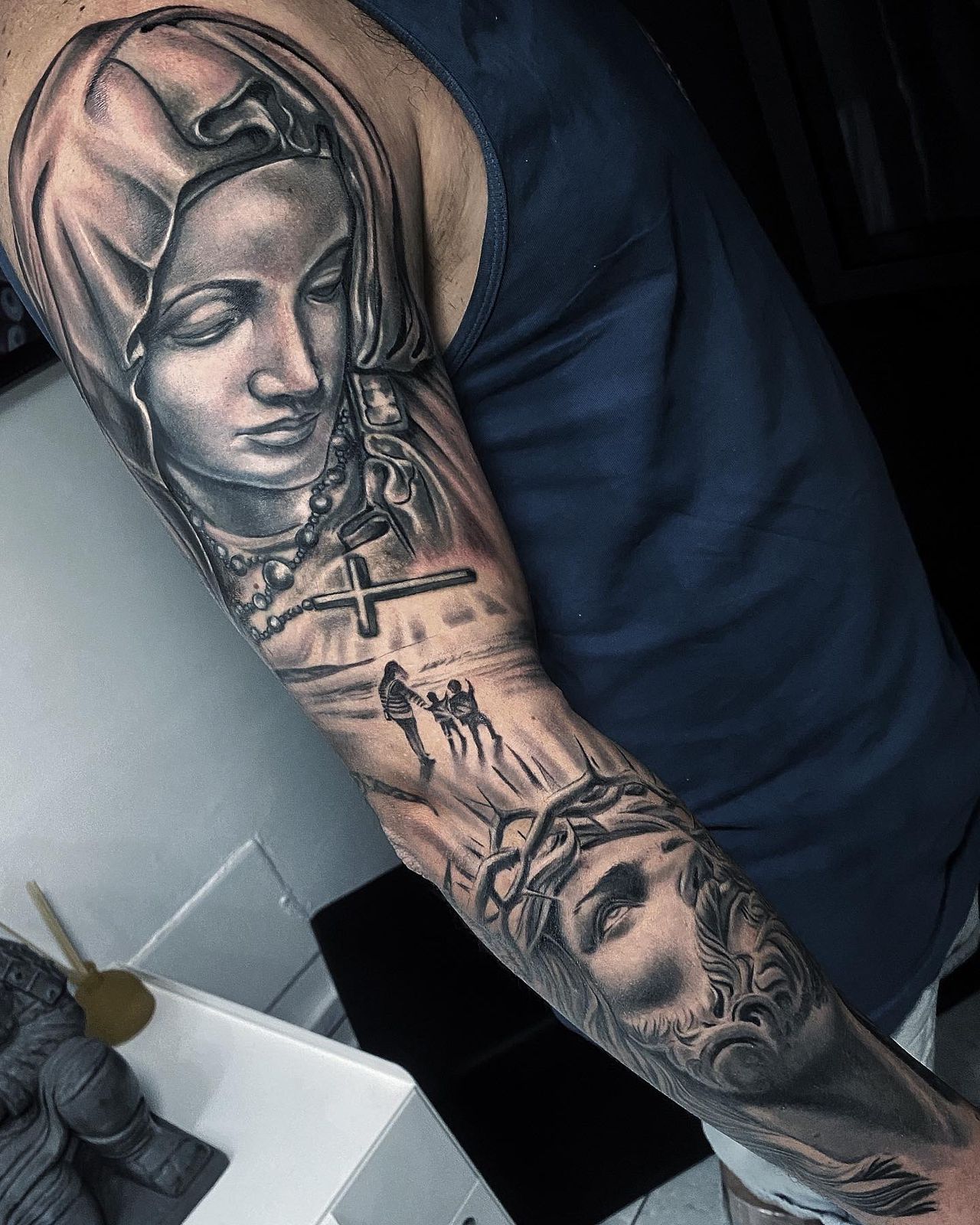 Realismo sombras antebrazo en Ñuñoa - Samsara
